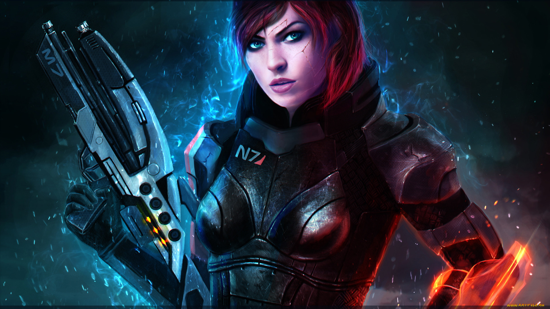  , mass effect, n7, m7, shepard, , , mass, effect, assault, rifles, renegade, commander, bioware